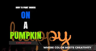 Creative Pumpkin Decor: Painting Words for a Unique Fall Display