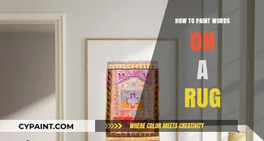 Creative Rug Painting: Mastering the Art of Painting Words on Rugs