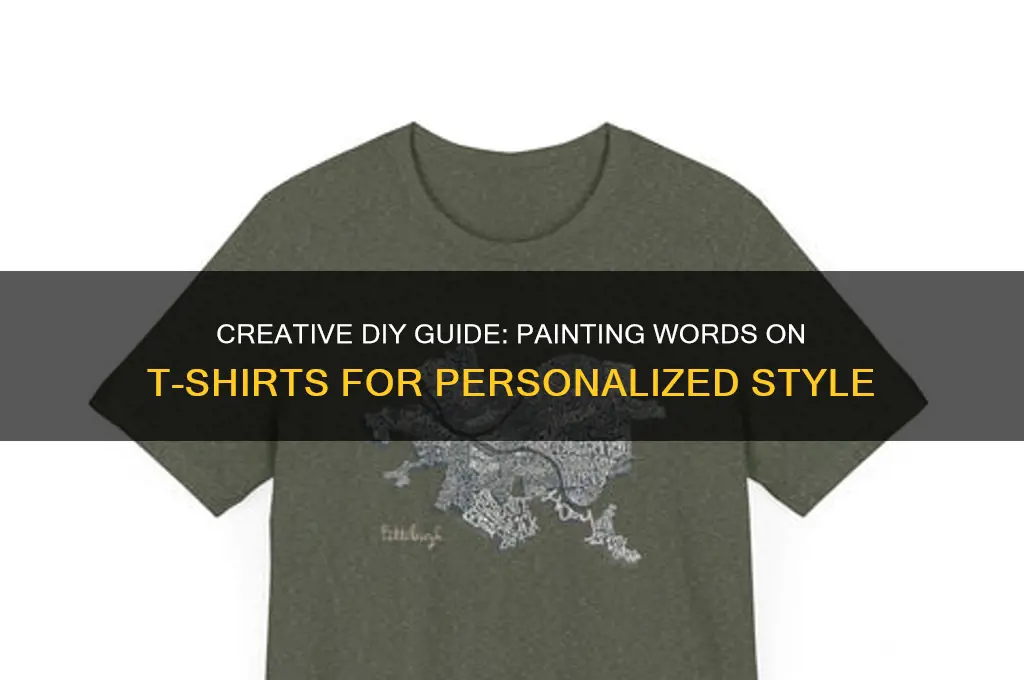 how to paint words on a t-shirt