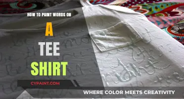 DIY Tee Shirt Art: Painting Words with Precision and Creativity