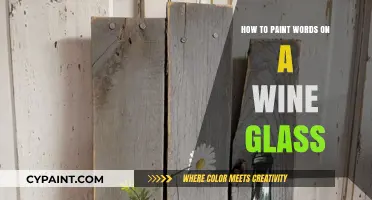 Creative Glass Painting: Mastering the Art of Word Design on Wine Glasses