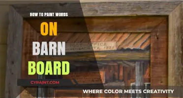 Creative Barn Board Art: Painting Words with Rustic Charm