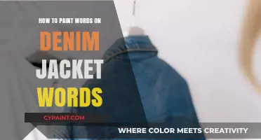 Creative Denim Art: Painting Words on Your Jacket Like a Pro