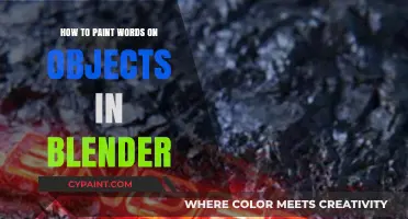 Mastering Textured Typography: Painting Words on Objects in Blender