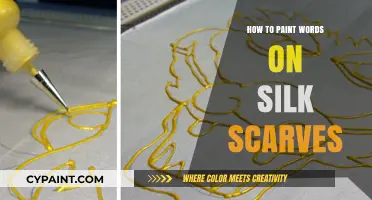Mastering Silk Scarf Art: Painting Words with Precision and Elegance