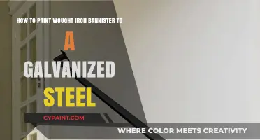 Transform Wrought Iron Bannister to Galvanized Steel Look: Painting Guide