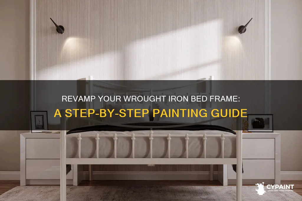 how to paint wrought iron bed frame
