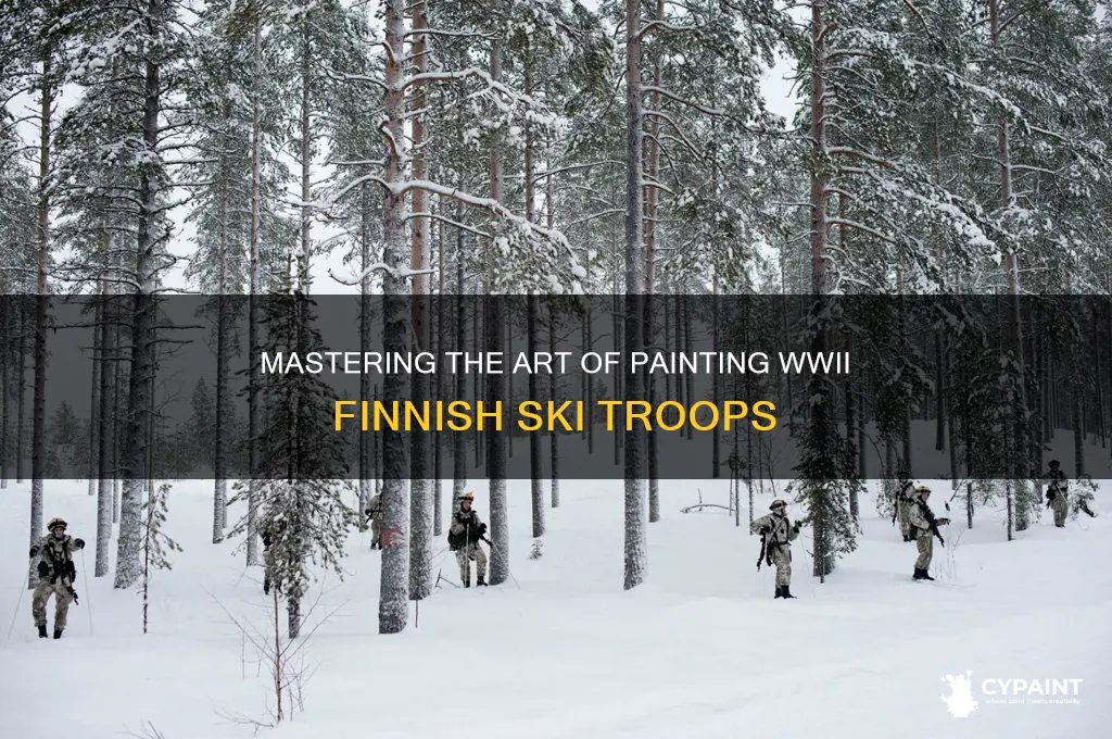 how to paint ww2 finnish ski troops