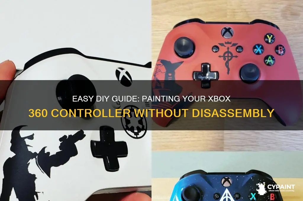 how to paint xbox 360 controller without taking it apart
