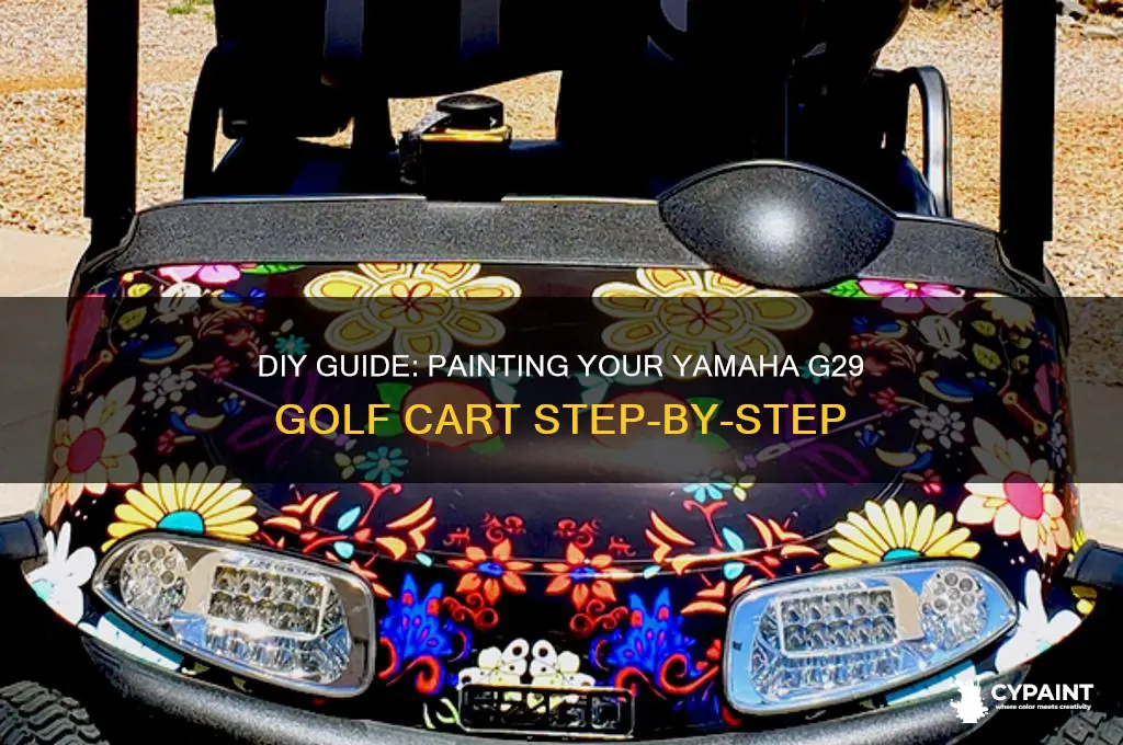 how to paint yamaha g29 golf cart