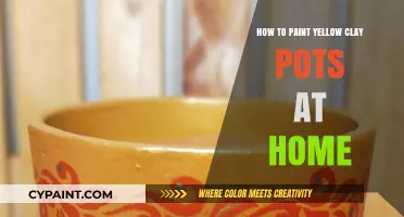 Creative DIY Guide: Painting Yellow Clay Pots at Home Easily