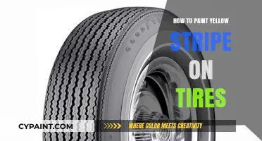 Easy DIY Guide: Painting a Bright Yellow Stripe on Tires