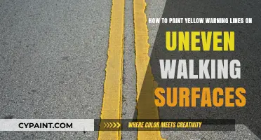 Painting Yellow Warning Lines on Uneven Surfaces: A Step-by-Step Guide