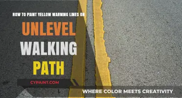 Painting Yellow Warning Lines on Uneven Walking Paths: A Step-by-Step Guide