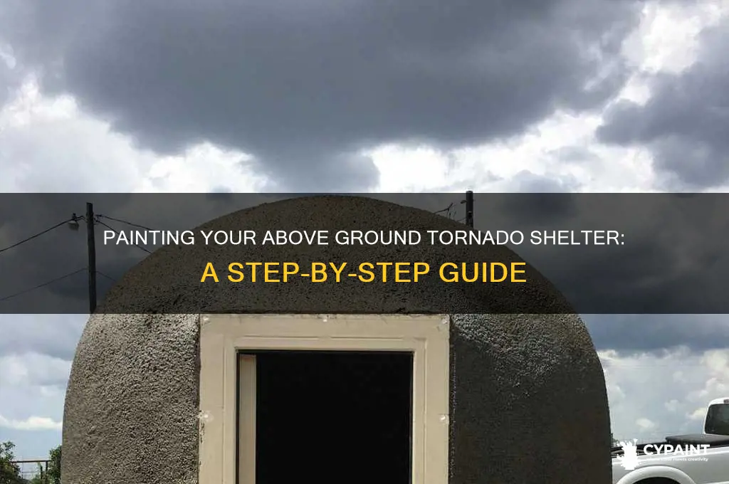 how to paint your above ground tornado shelter