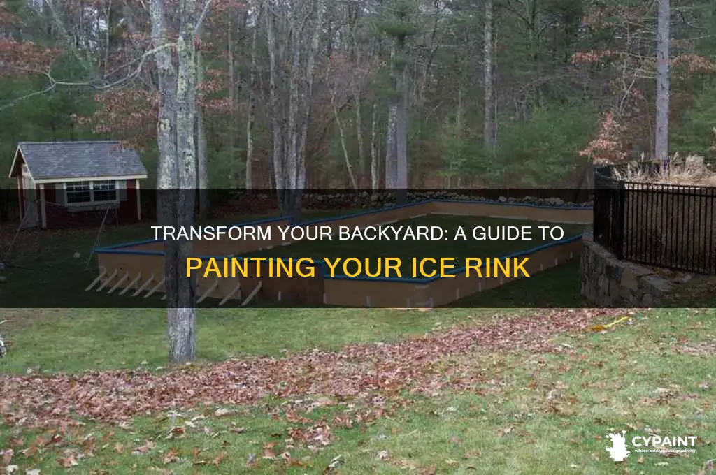how to paint your backyard ice rink