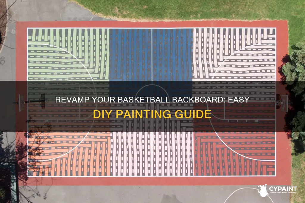 how to paint your basket ball backboard