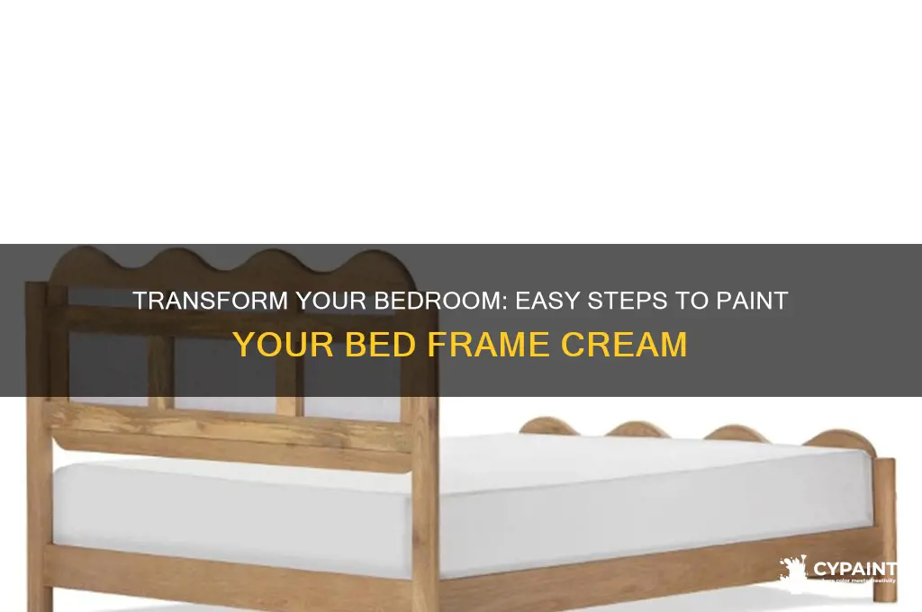 how to paint your bed with frame cream