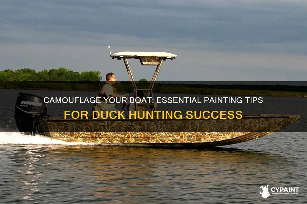 how to paint your boat for duck hunting