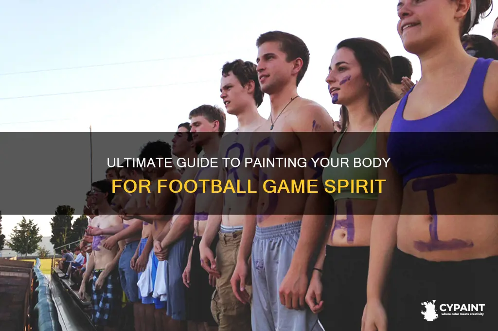 how to paint your body for football games