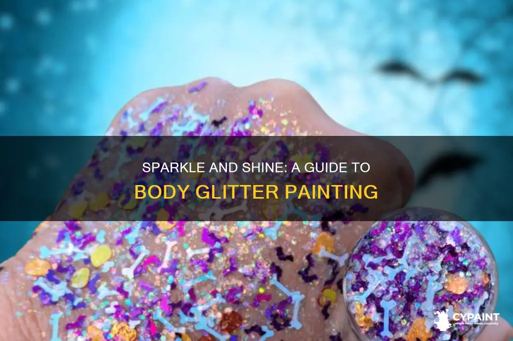 how to paint your body with glitter