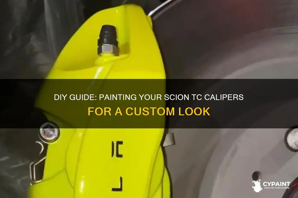 how to paint your calipers scion tc