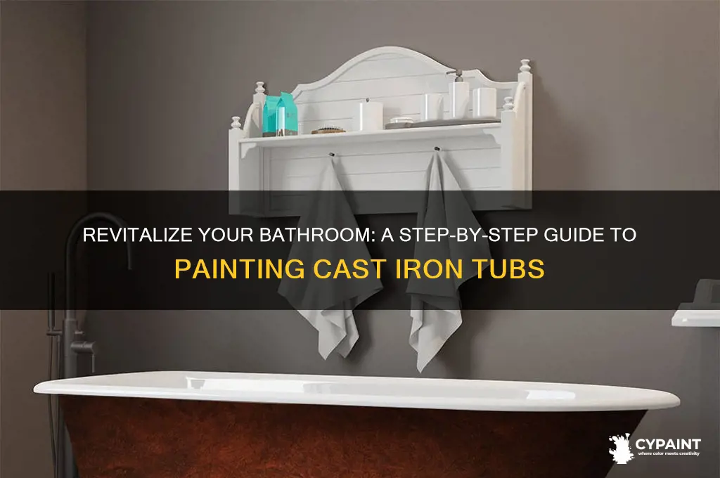 how to paint your cast iron tub