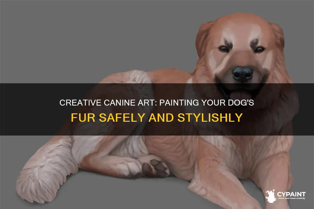 how to paint your dog