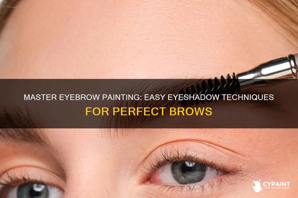 how to paint your eyebrows with eyeshadow