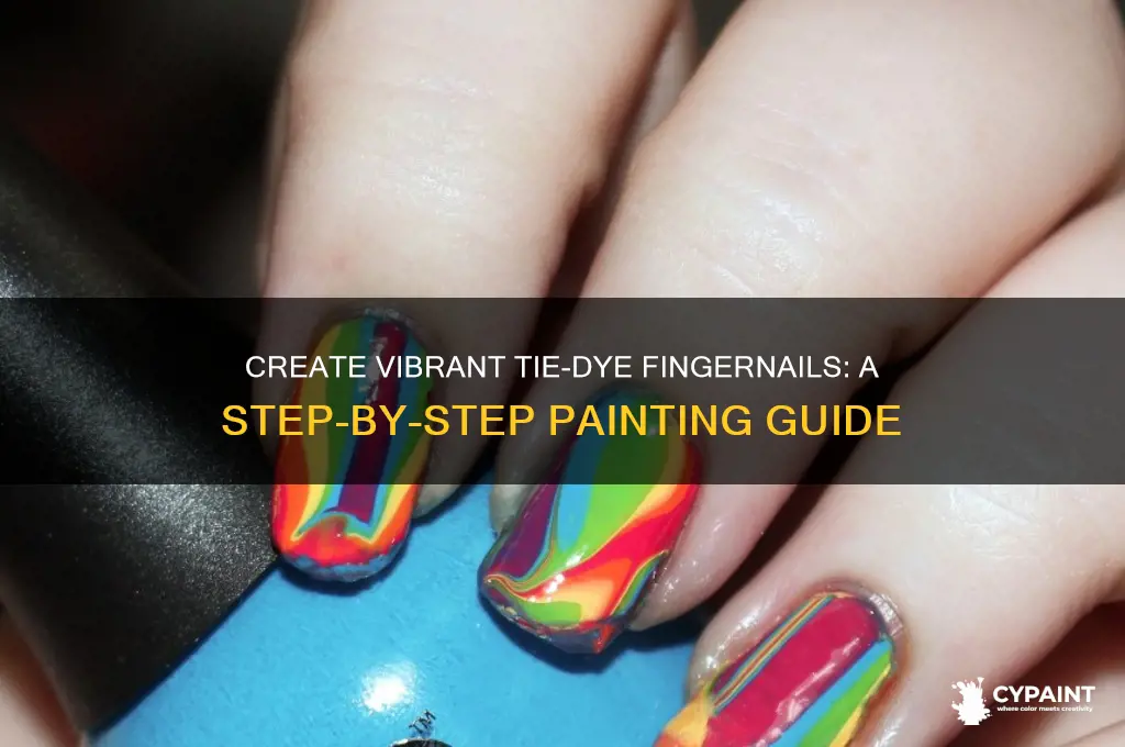how to paint your fingernails tie dye