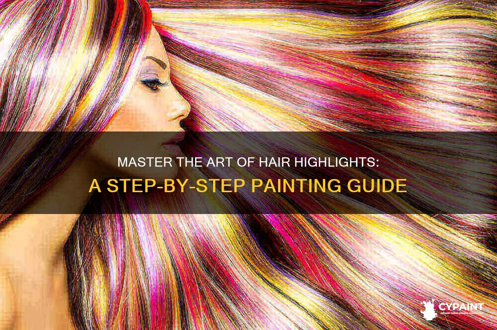 how to paint your hair with highlights