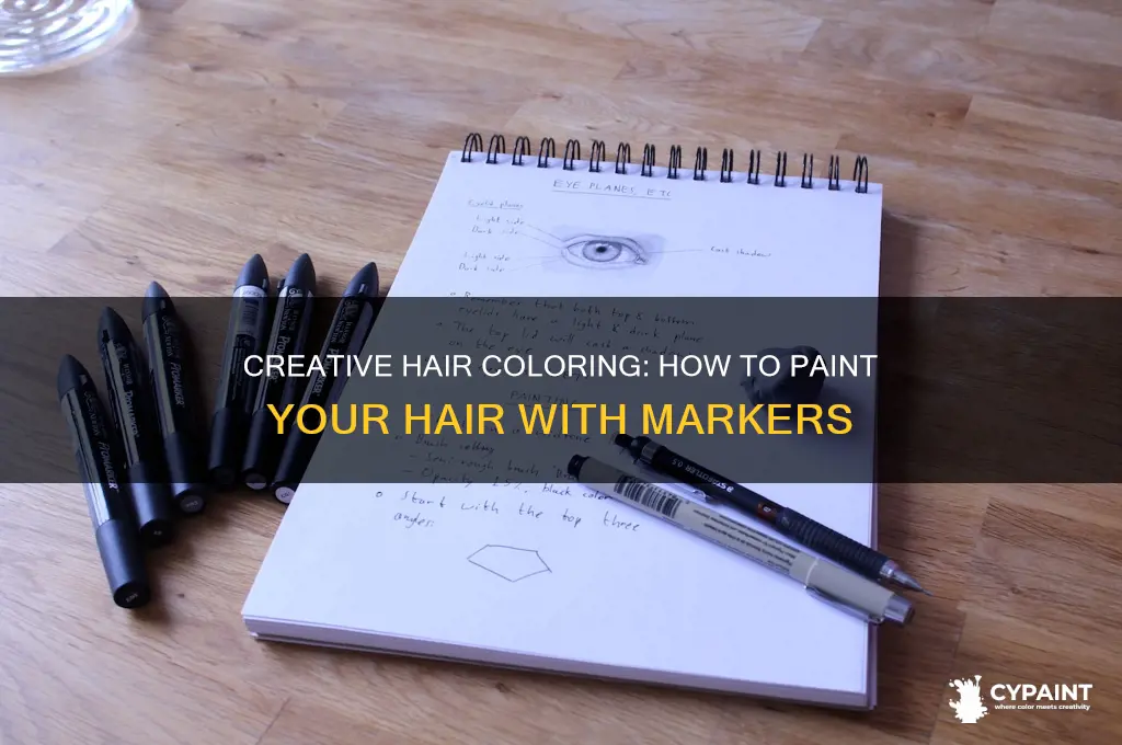 how to paint your hair with markers