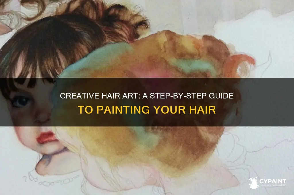 how to paint your hair with paint