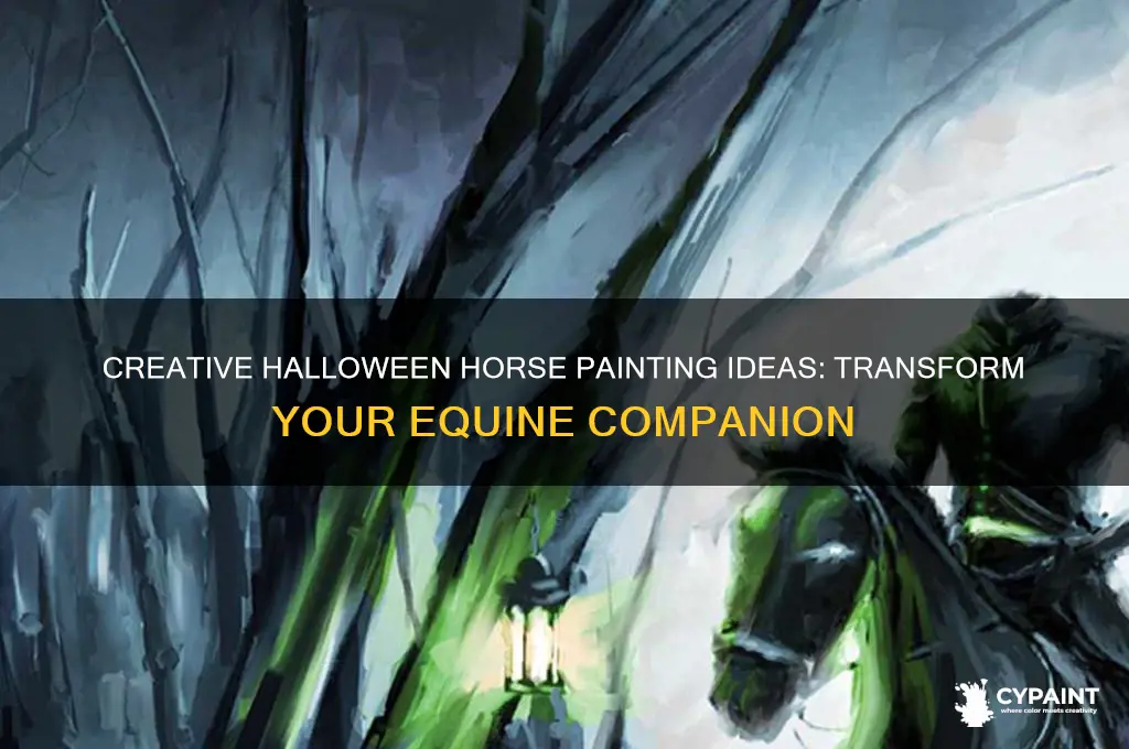 how to paint your horse for halloween