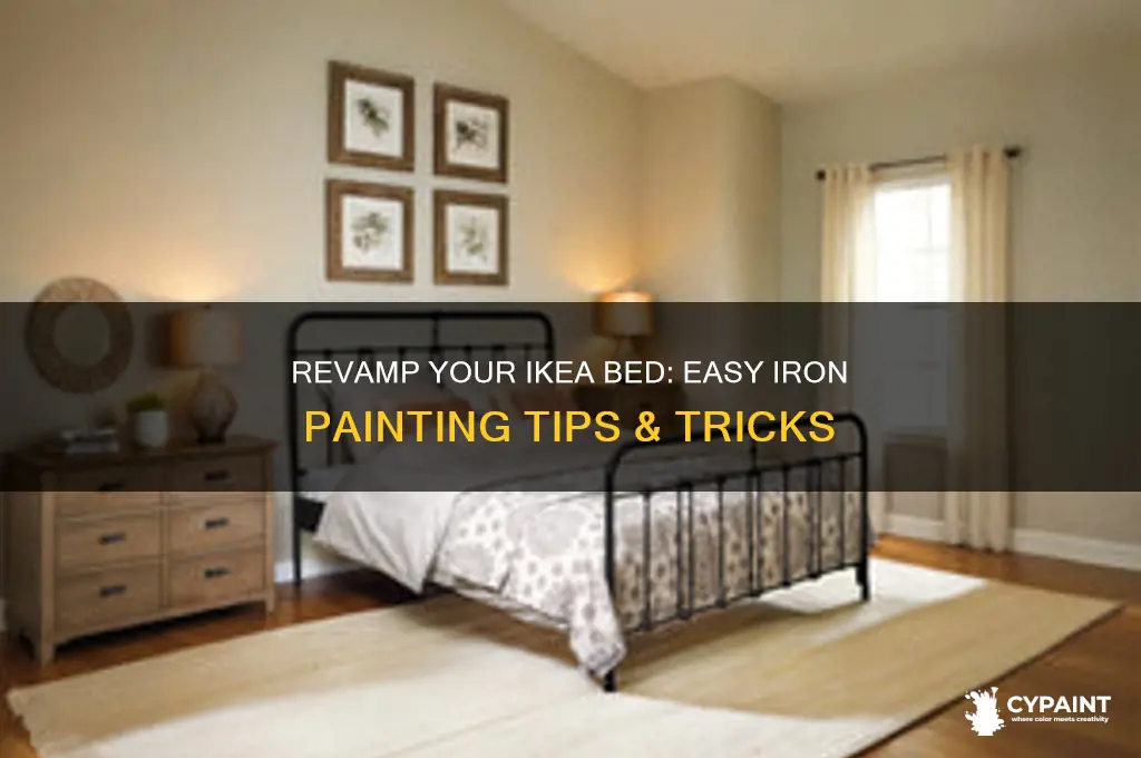 how to paint your iron ikea bed