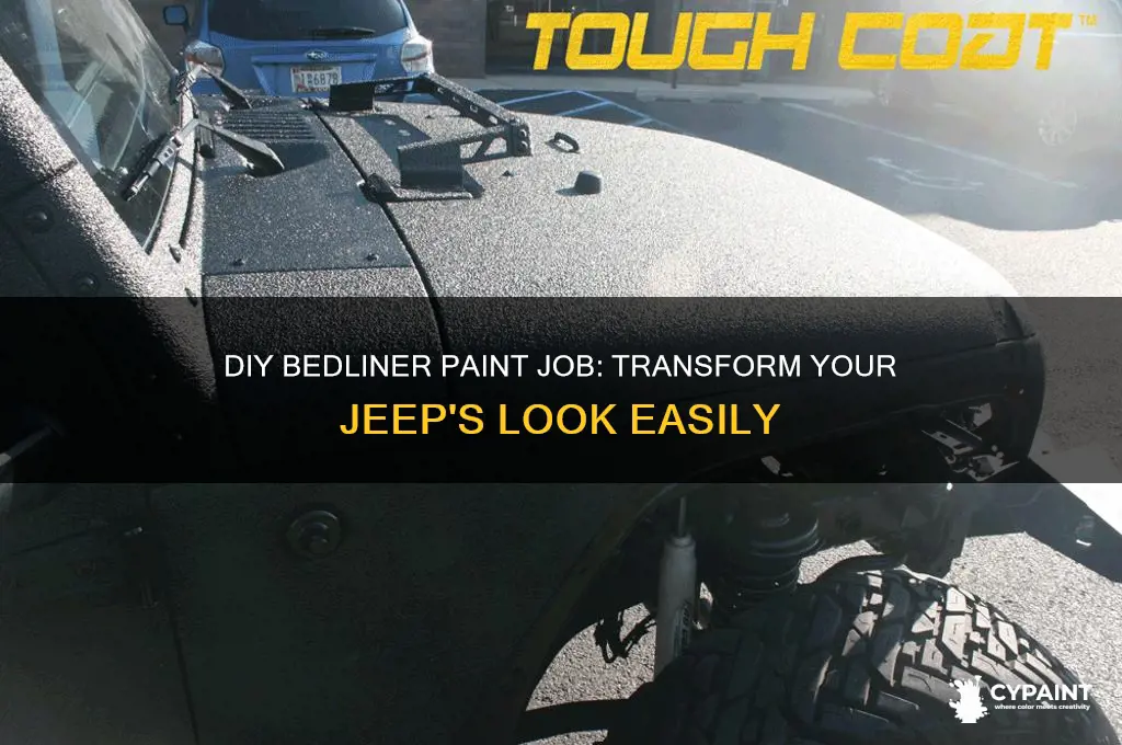 how to paint your jeep with bedliner