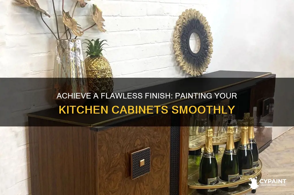 how to paint your kitchen cupbords smooth