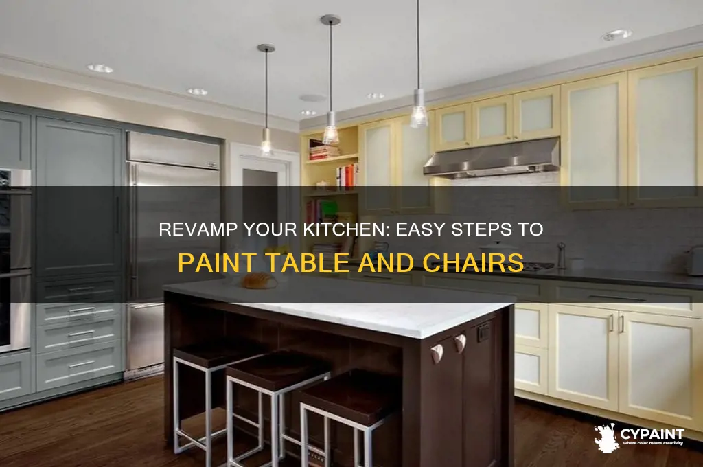 how to paint your kitchen table and chairs