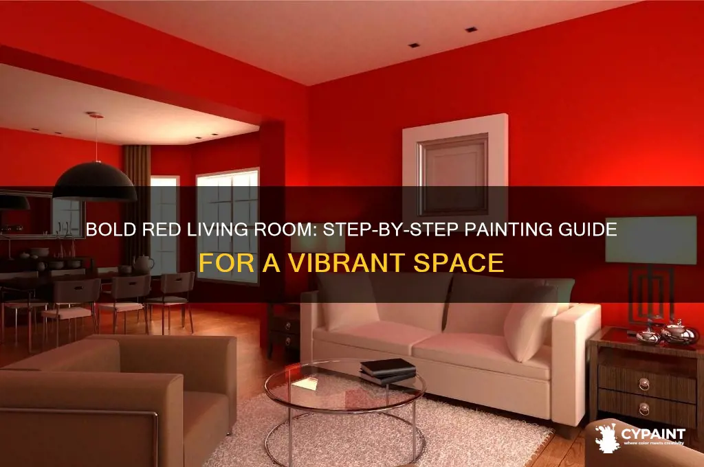 how to paint your living room red