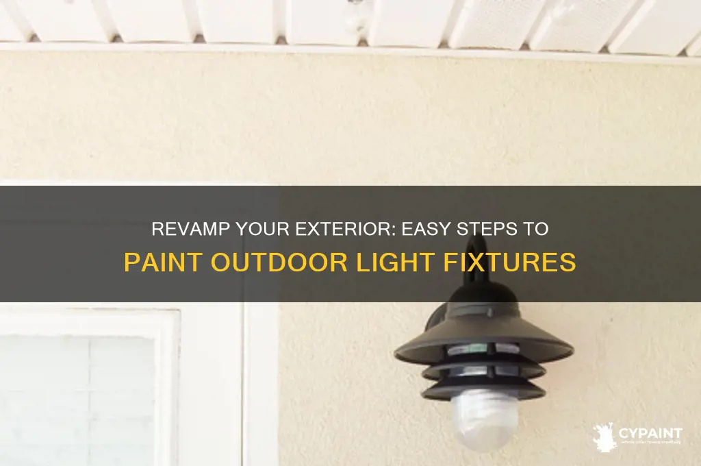 how to paint your outdoor light fixtures