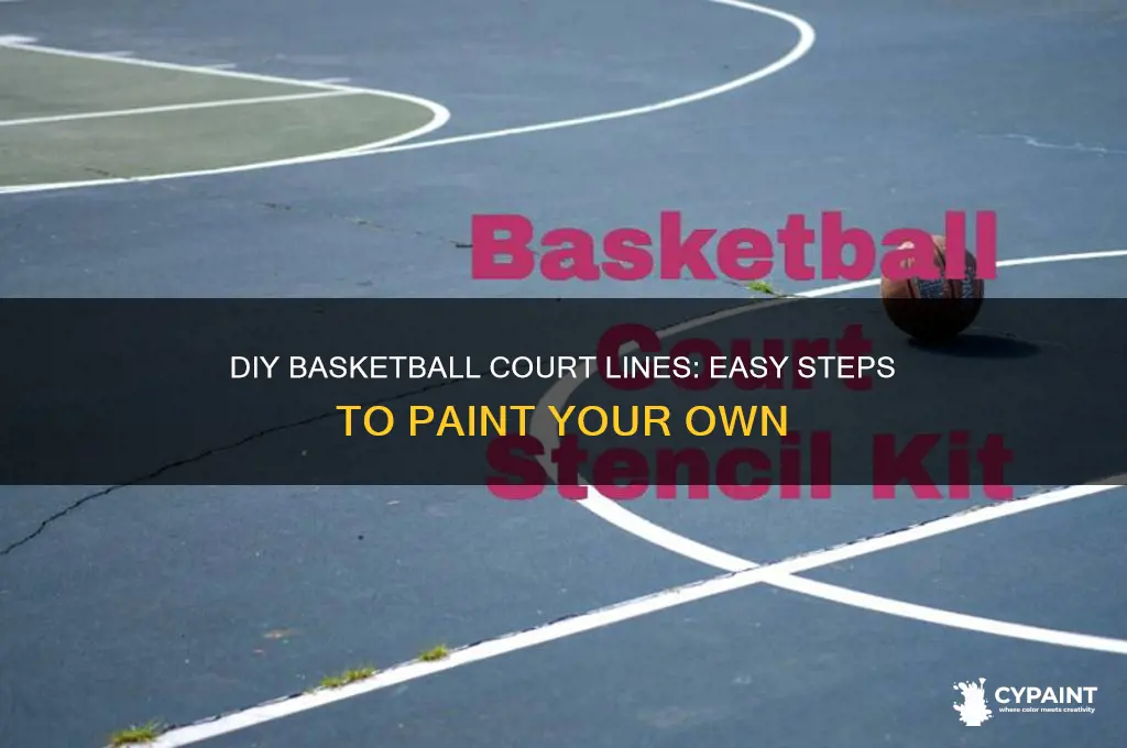 how to paint your own basketball lines