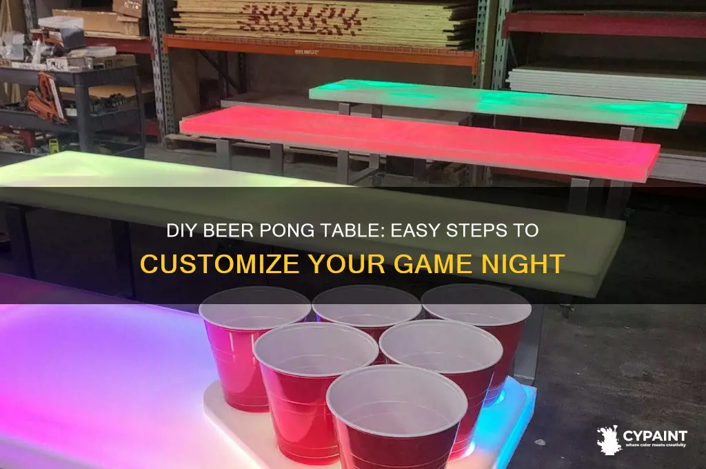 how to paint your own beer pong table