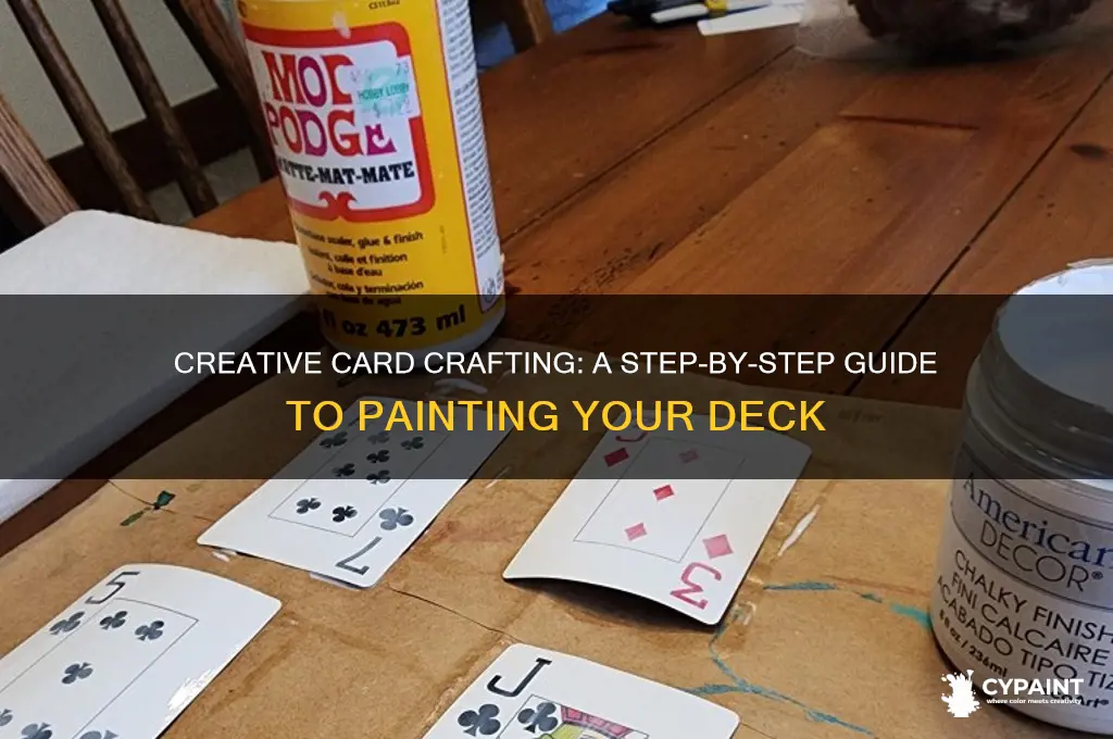 how to paint your own deck of cards