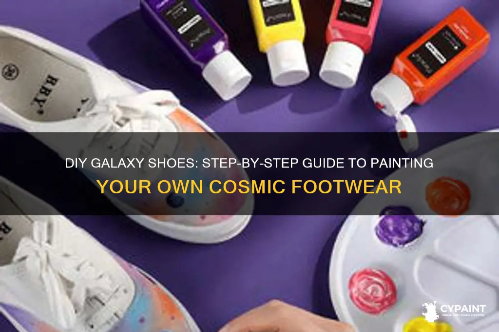 how to paint your own galaxy shoes