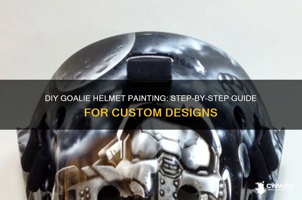 how to paint your own goalie helmet