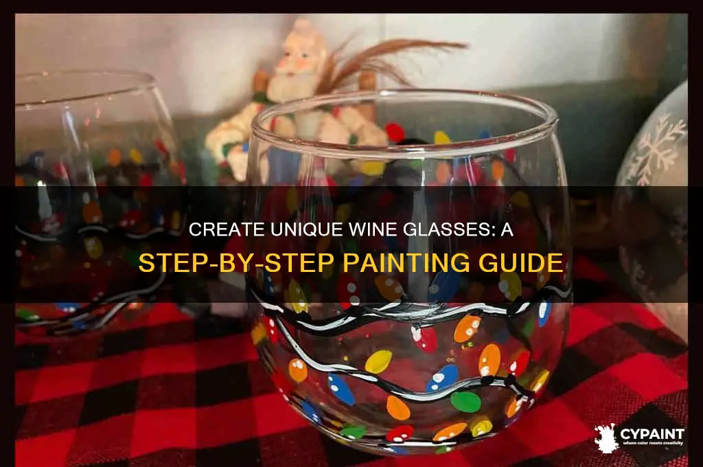 how to paint your own personalized wine glasses