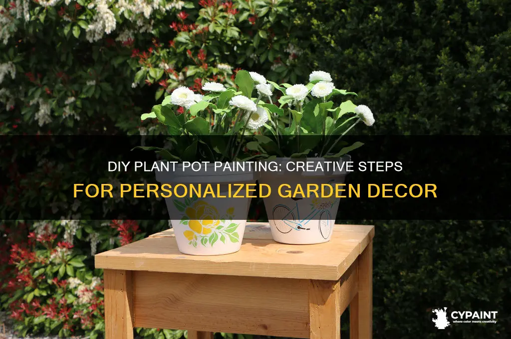 how to paint your own plant pot