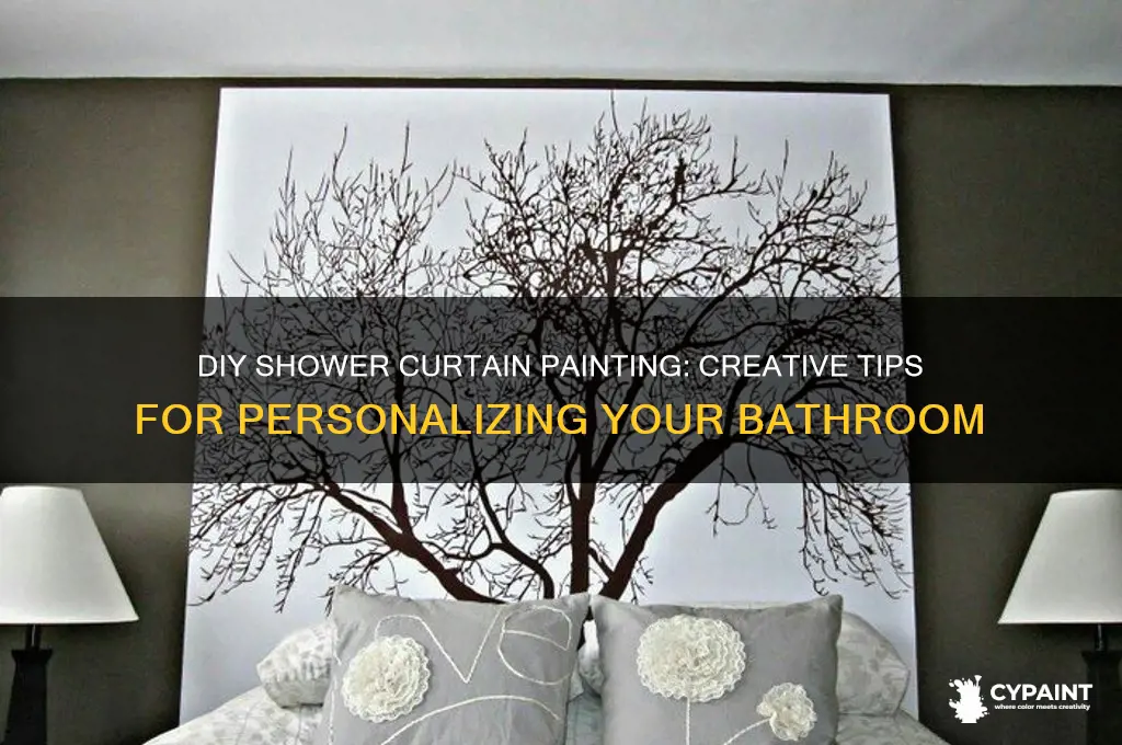 how to paint your own shower curtain