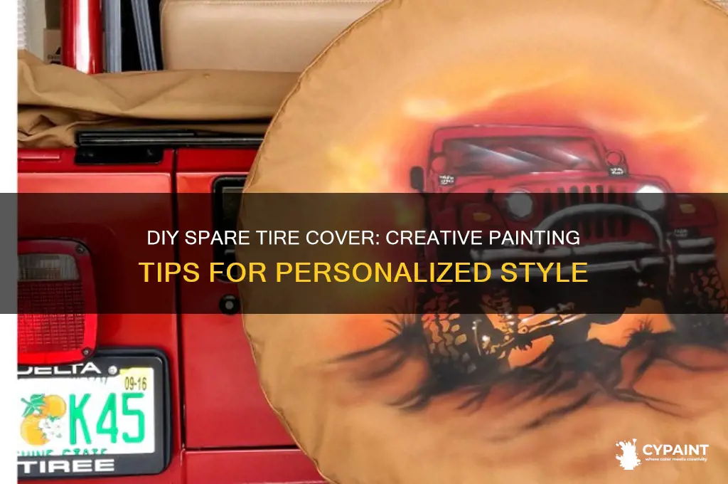 how to paint your own spare tire cover