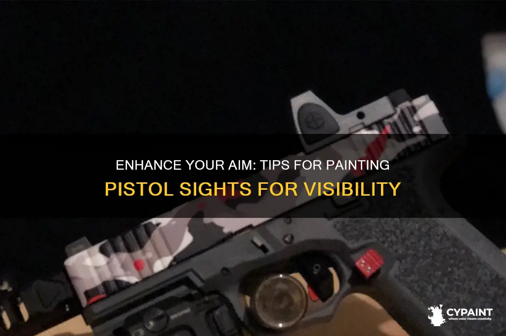 how to paint your pistol sights more visible